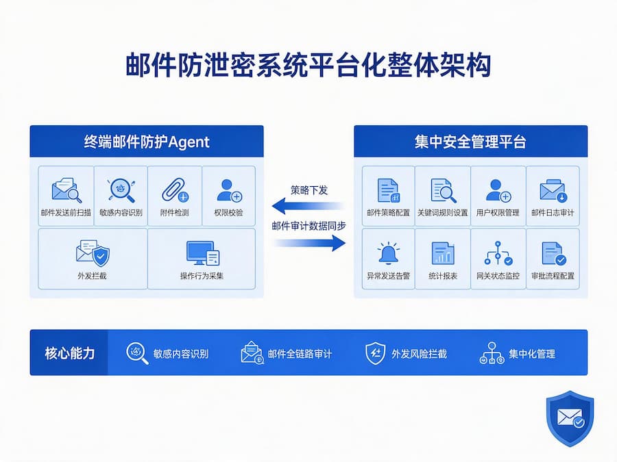邮件防泄密系统示意图